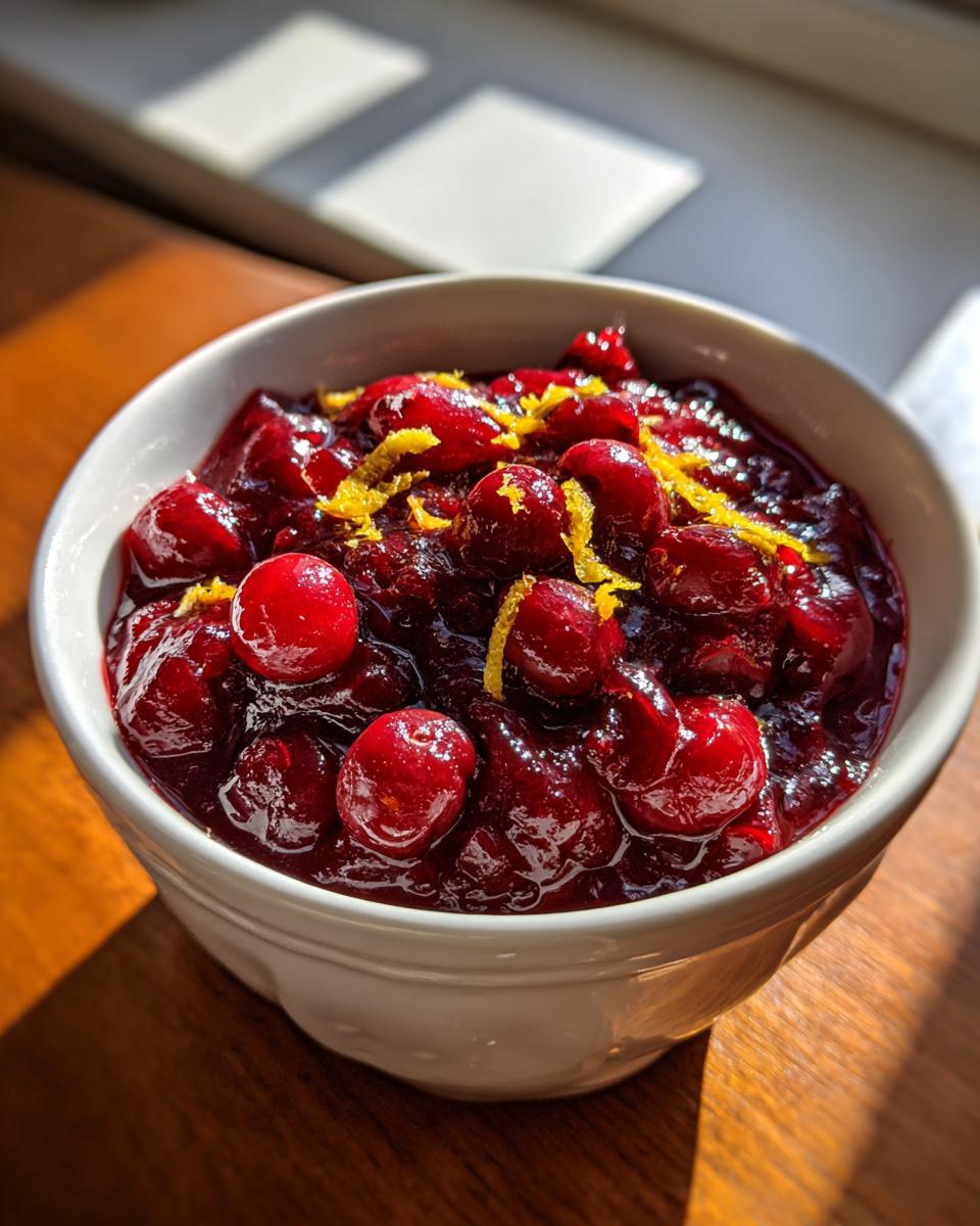 Simple Cranberry Orange Sauce for Thanksgiving - detail 3