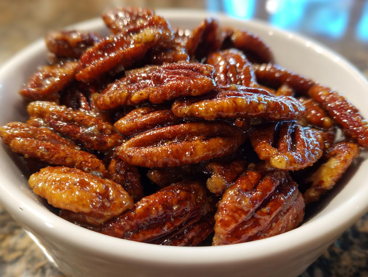 Slow Cooker Candied Cinnamon Pecans - Dinner, then Dessert | Crock pot desserts, Slow cooker candy, Recipes | Slow cooker candy, Nut recipes, Holiday recipes - detail 3