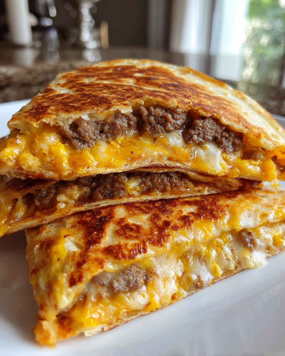 Smashburger Quesadillas: 25-min Miracle Dinner 5 Smashburger Quesadillas - Mini kitchen magic - detail 1