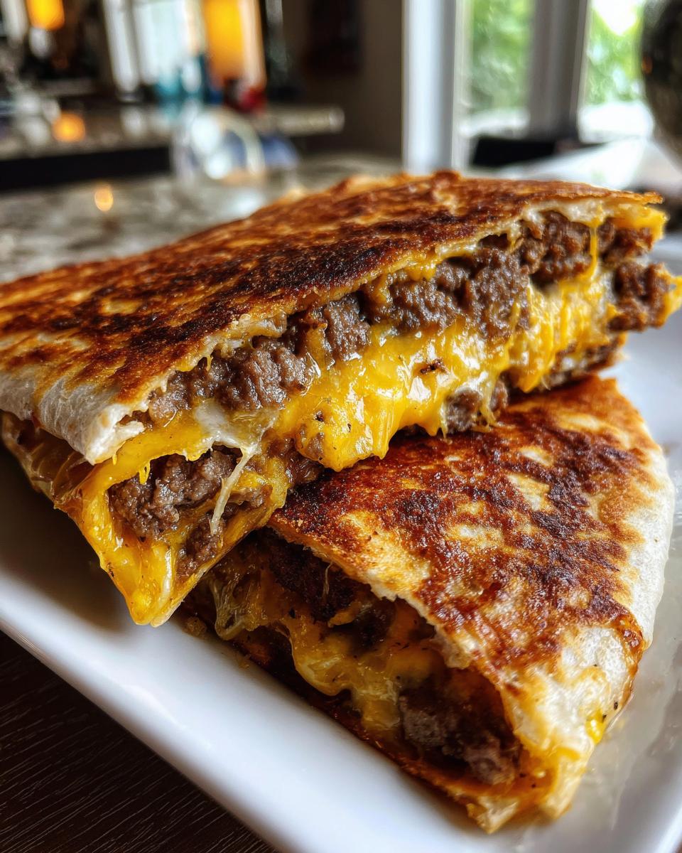 Smashburger Quesadillas: 25-min Miracle Dinner 6 Smashburger Quesadillas - Mini kitchen magic - detail 2