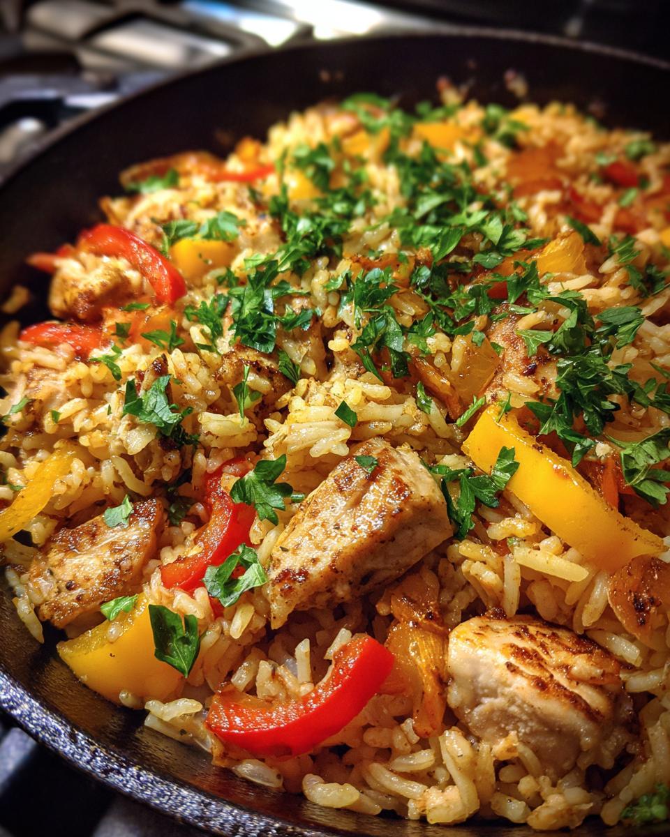 Flavorful Spicy Cajun Chicken and Rice Skillet 7 Spicy Cajun Chicken and Rice Skillet - detail 3