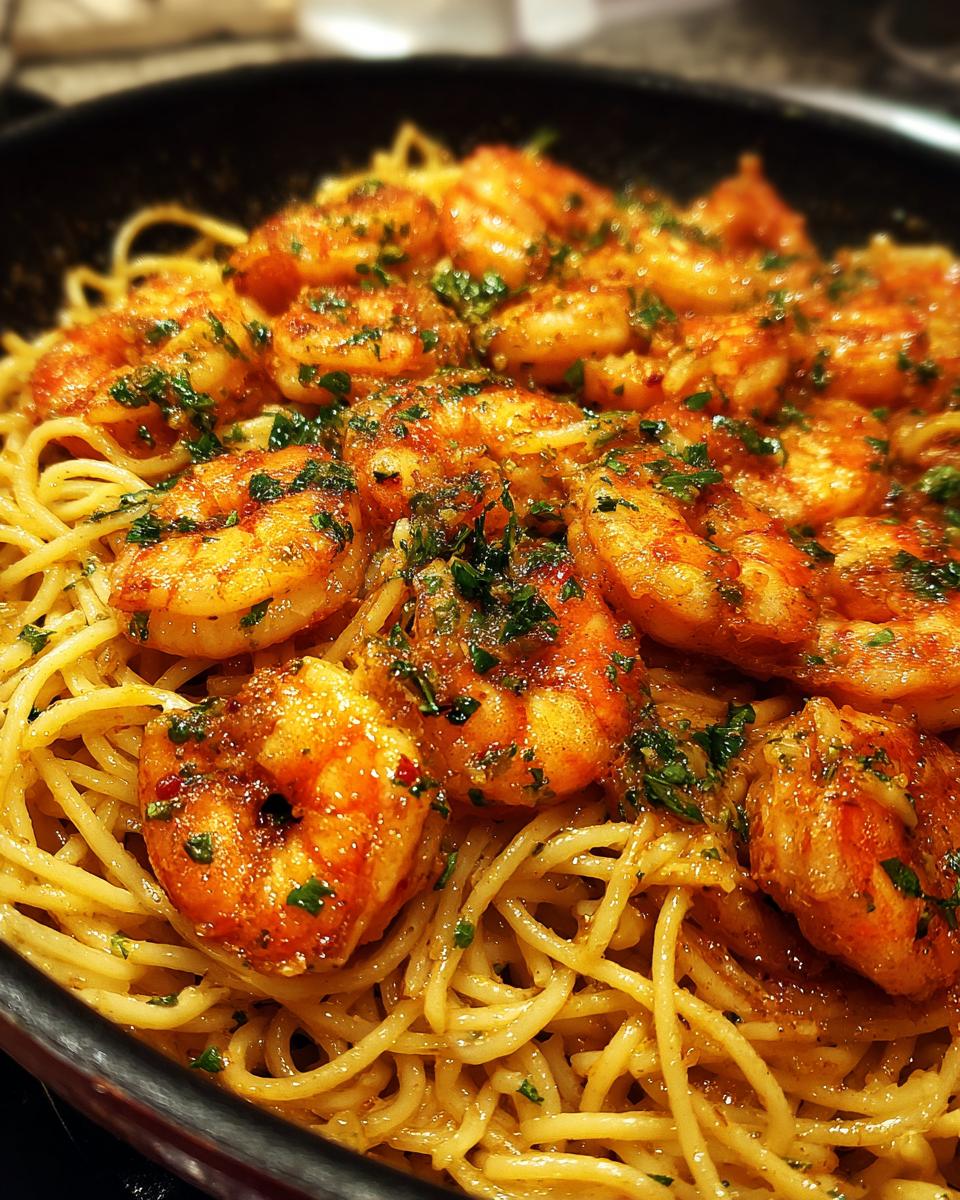 Spicy Shrimp Noodles: 25-Min Marvel 5 Spicy Garlic Butter Shrimp Noodles - detail 1