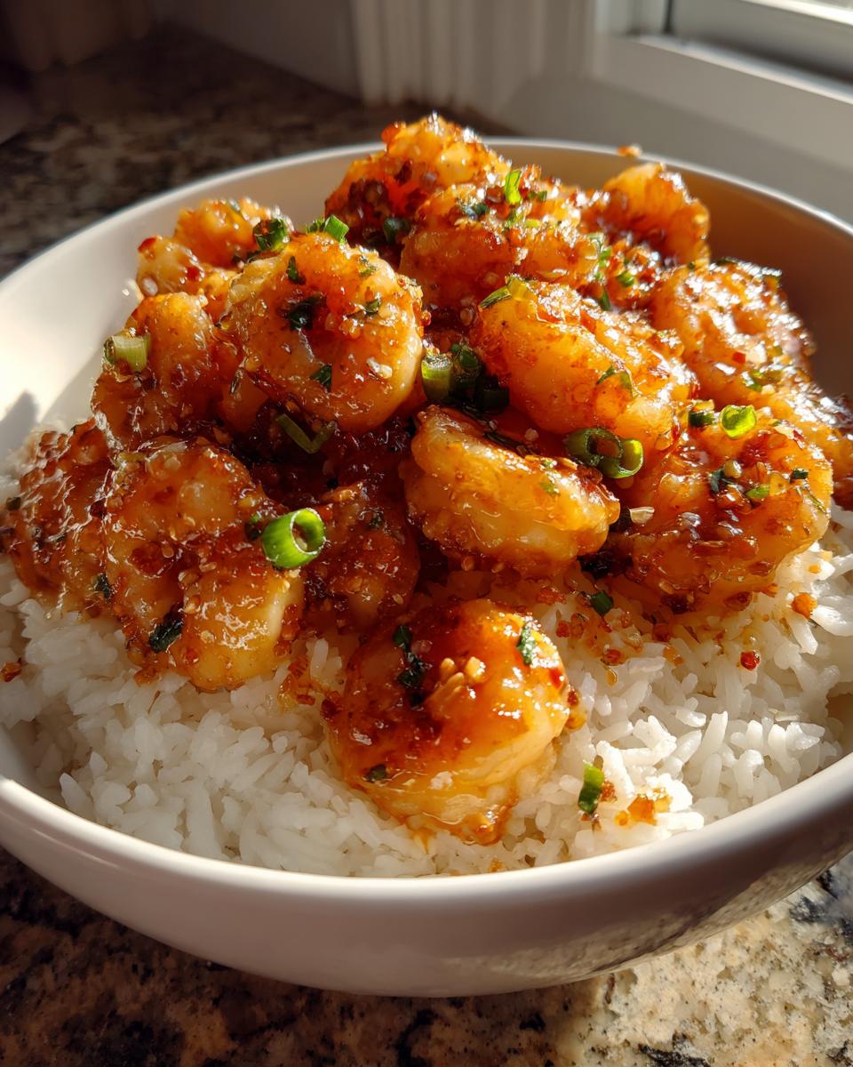Spicy Honey Garlic Shrimp: Quick, Amazing Dinner 5 Spicy Honey Garlic Shrimp Rice Bowl - detail 1