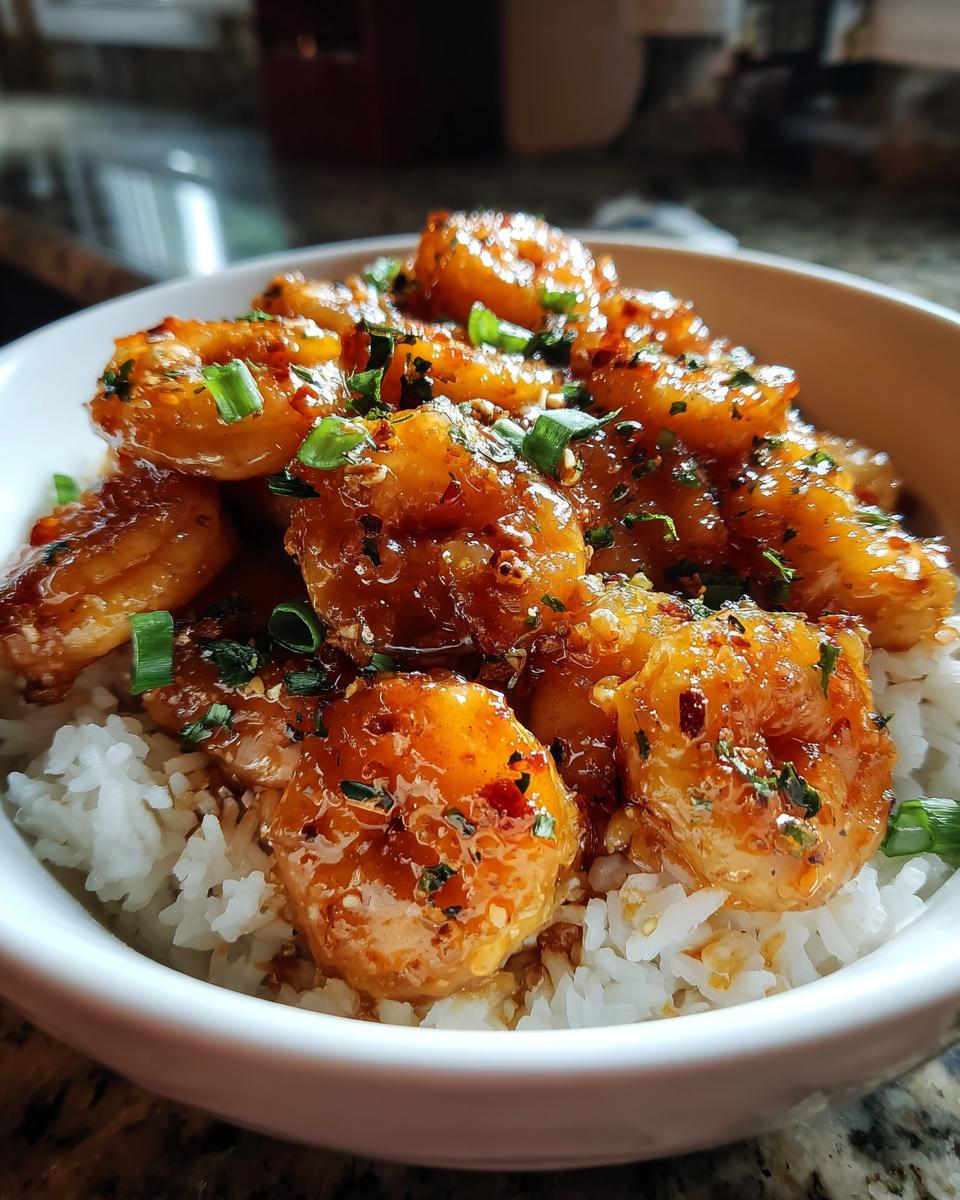 Spicy Honey Garlic Shrimp: Quick, Amazing Dinner 6 Spicy Honey Garlic Shrimp Rice Bowl - detail 2