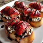 Strawberry Goat Cheese Bruschetta