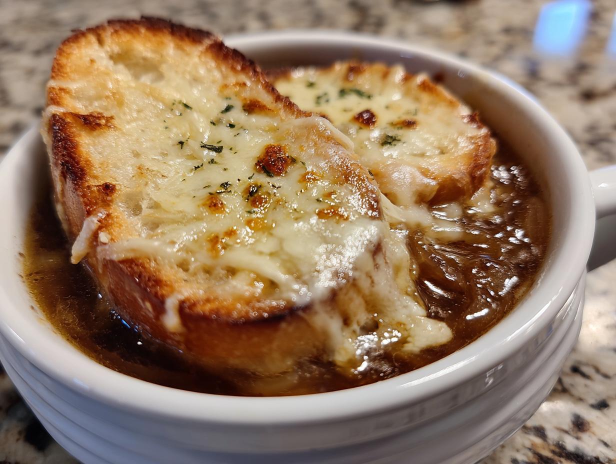 BEST Easy French Onion Soup: 40 Min Comfort 7 The BEST Easy French Onion Soup - detail 3
