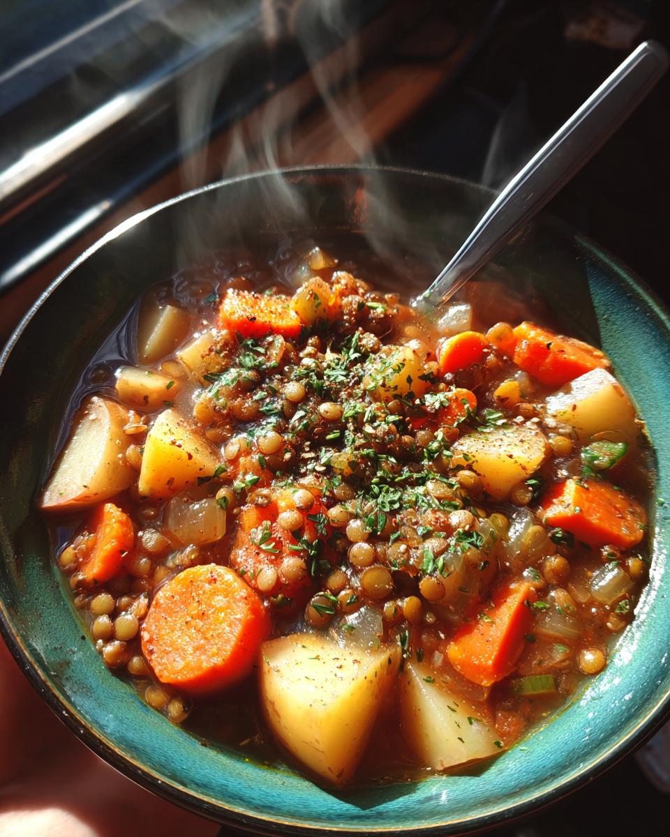 Amazing Vegetarian Lentil Soup: 1 Step to Bliss 6 Vegetarian Lentil Soup - Wholefood Soulfood Kitchen - detail 2